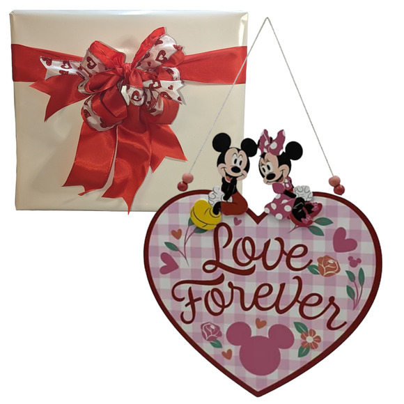 Mickey and Mini Mouse Valentine Sign - Gift Wrapped! - Picture 1 of 4